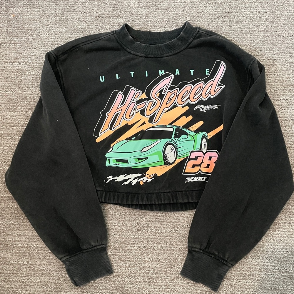 Target Graphic Car Shirt Cropped